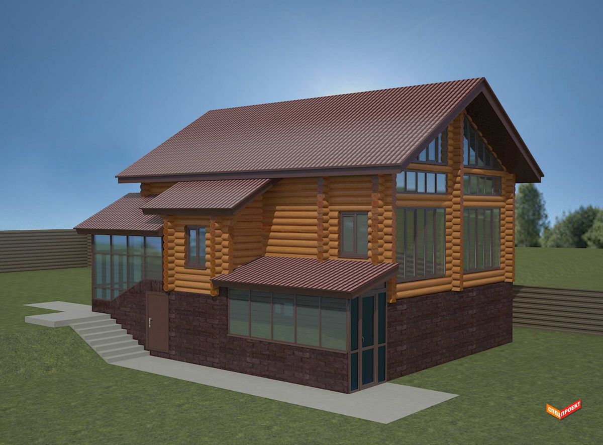 деревянный дом сруб дизайн